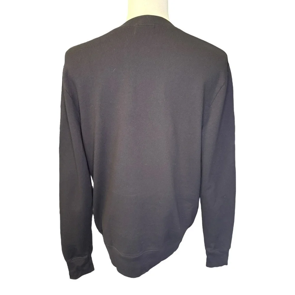 Cotton Citizen Crew‎ Neck Sweatshirt Pullover Long Sleeve Black Mens Size Medium - Picture 3 of 8